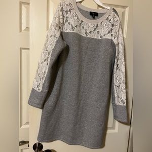 Ronni Nicole Grey Women XL Sweater Dress